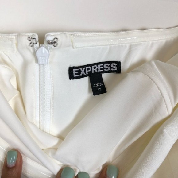 Express White Strapless Tube One-Piece Jumpsuit - Picture 4 of 8